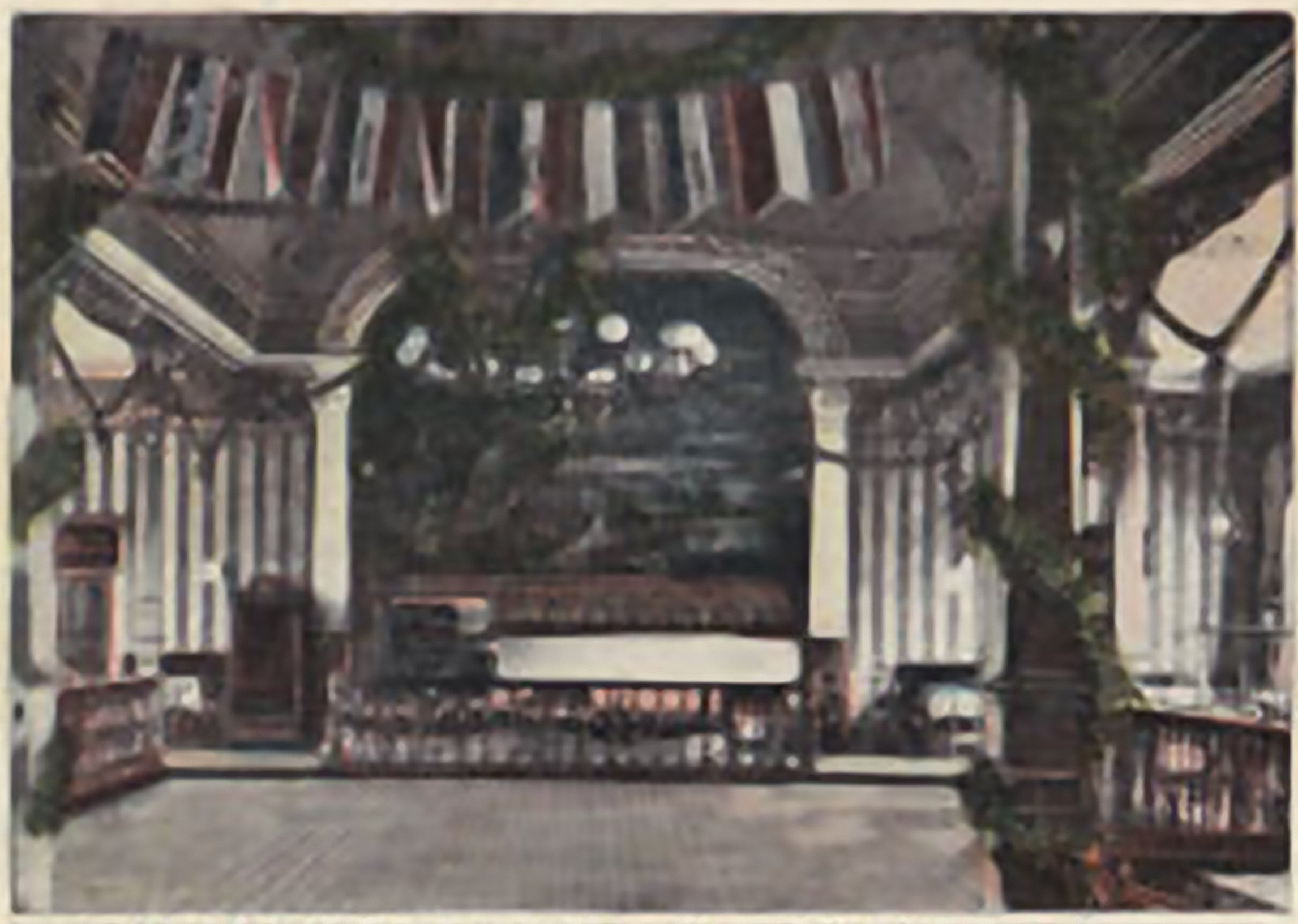 Der Tanzsaal in der "Sachsenburg"