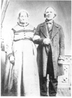 Wilhelm Imhoff und seine Frau Aleit, um 1870.
