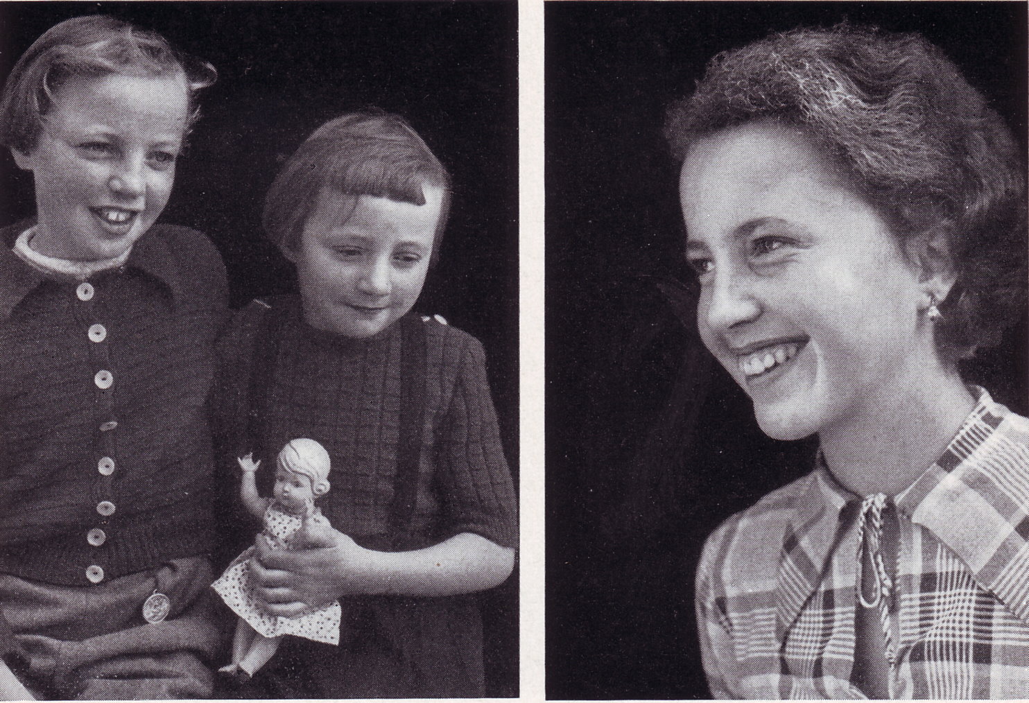 Lore, Edith und Gerda Segelken, die drei Jüngsten von fünf Mädchen des Bauern Gerhard Segelken und Lucie Gesine Segelken