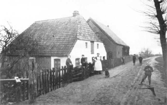 Ortseingang von Mittelsbüren im Jahre 1913