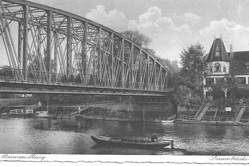 Die Burger Brücke mit Villa Lesumblick