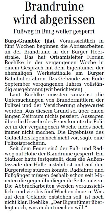 Weser-Kurier vom 23.01.2014
