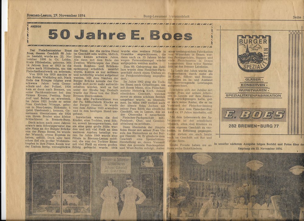 Burg Lesumer Vereinsblatt 1974