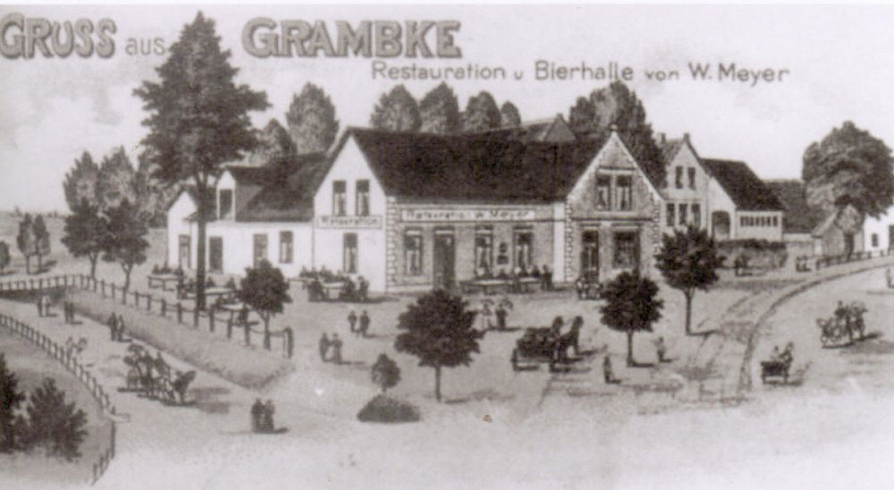 Das Gebäude gibt es noch heute an der Kreuzung Grambker Heerstr. / Mittelsbürener Landstr.