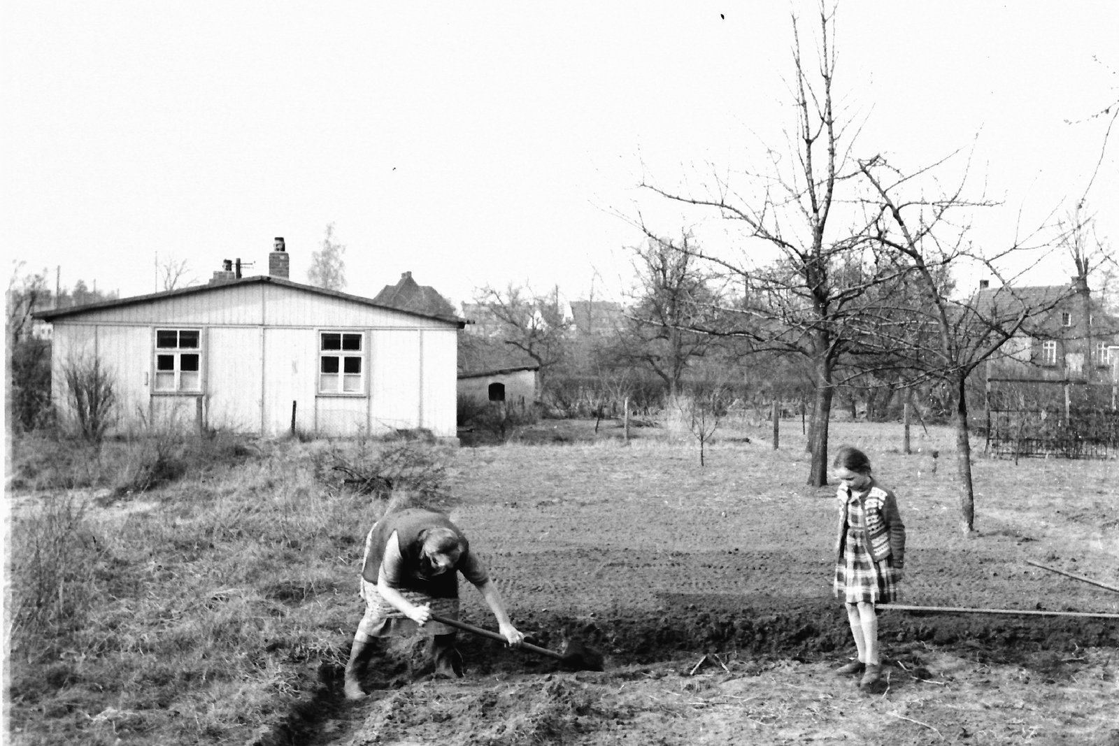Das Grundstück vor der Bebauung