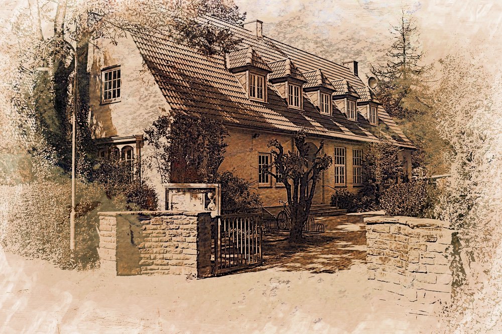 Das 1955 erbaute Jugendheim der Ev. Kirchengekeinde Grambke / Hinter der Grambker KIrche 18.