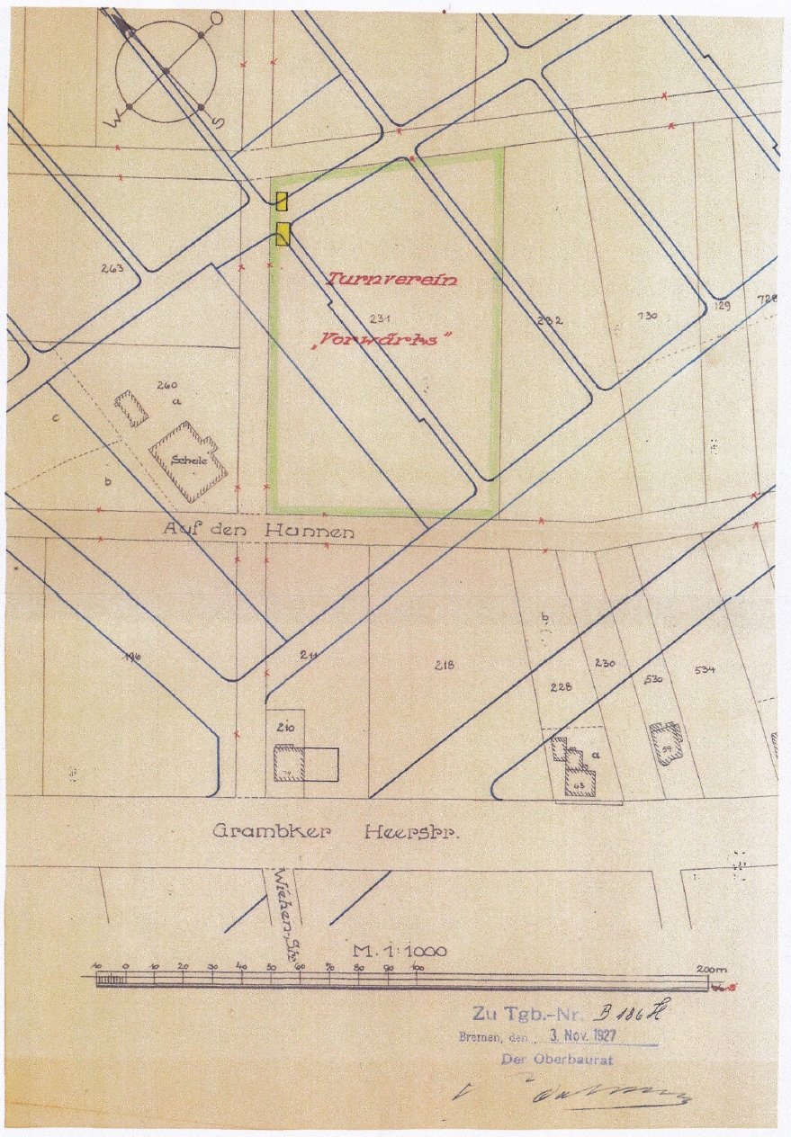 Schule Wiehenstrasse, Sportplatz "Turnverein Vorwärts"