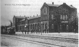 So sah mal der Bahnhof Burg aus