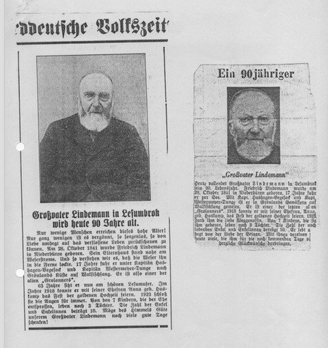 Friedrich Lindemann wird 90 Jahre alt.