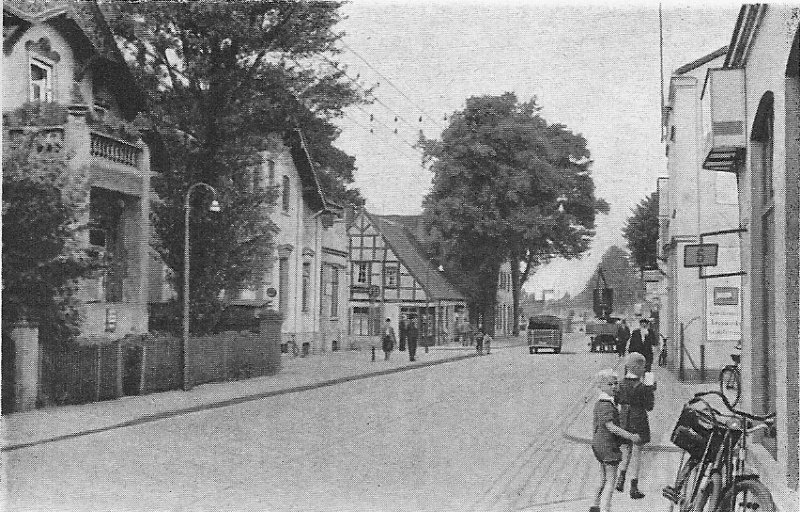 Burger Heerstrasse 1950 vor der Straßenverbreiterung