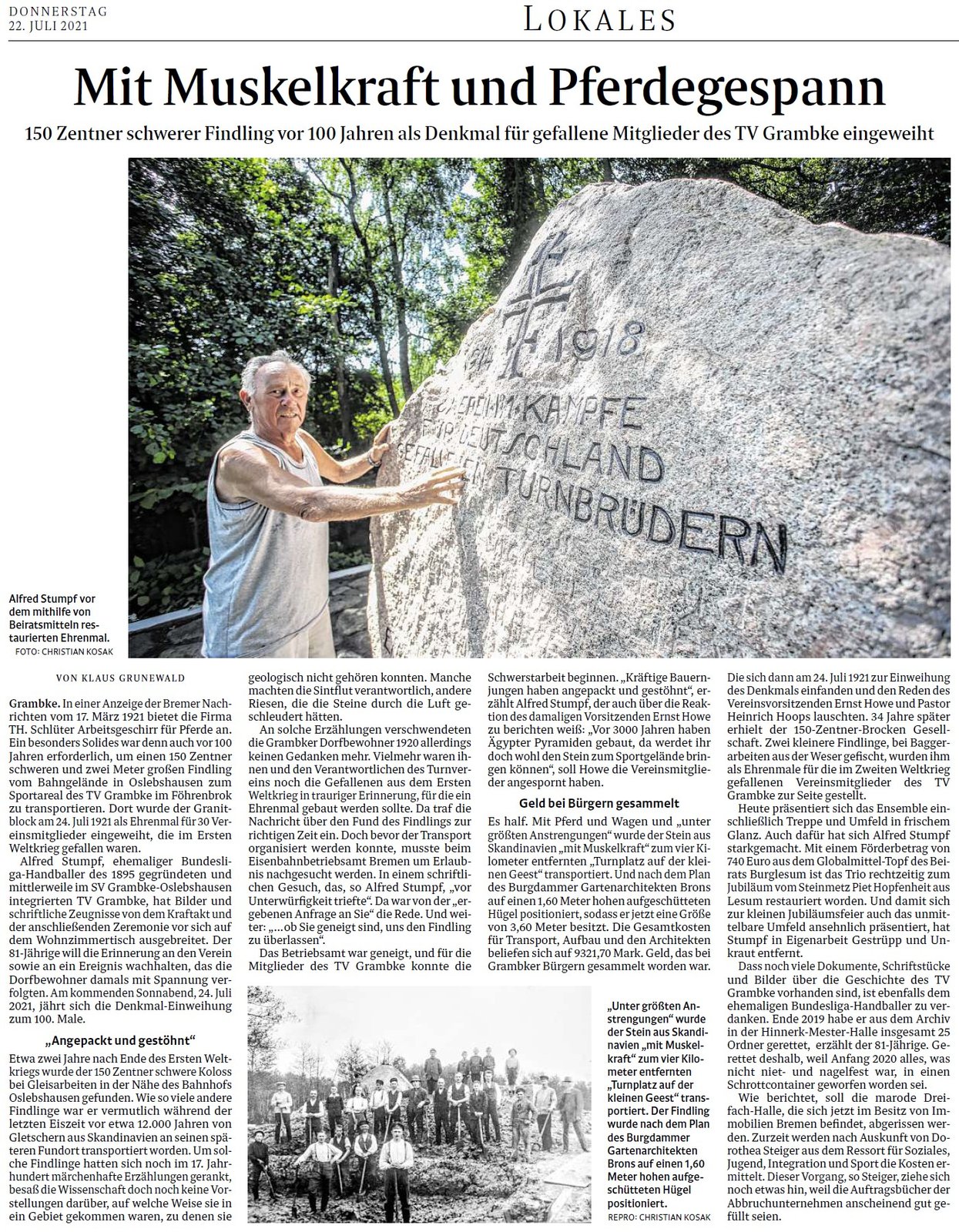 Gedenkstein TvG