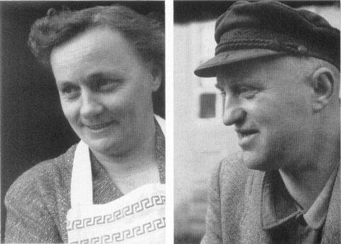 Letzte Bewohner: Else Wulfken, geb Krugler und Johannes Wulfken, der vielseitige Dorfhandwerker von Büren.