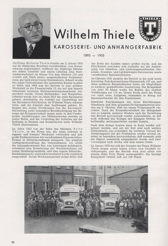 Aus dem Buch von 1955 "Bremer Handelshäuser und Industriewerke " / bereitgestellt von Uwe Patorra