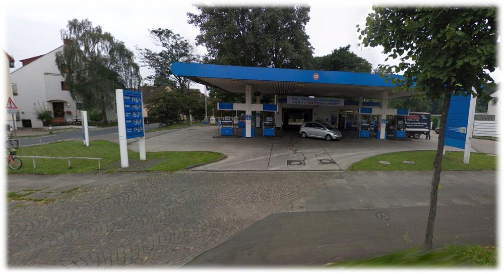 An gleicher Stelle (Oslebshauser Heerstraße 180) die ehemalige Aral - Tankstelle
