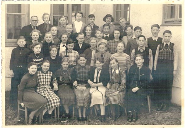 Abschlußklasse 1952 mit Lehrer Johann Hägermann / © Foto: Werner Brüggemann (2017)