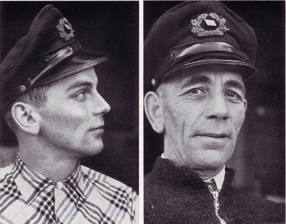 Claus Bohe und sein Vater, der Schiffsführer Carl Bohe