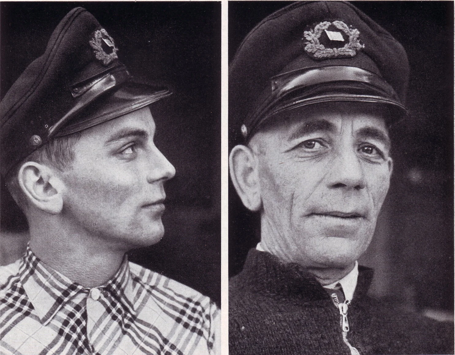 Claus Bohe und sein Vater, der Schiffsführer Carl Bohe