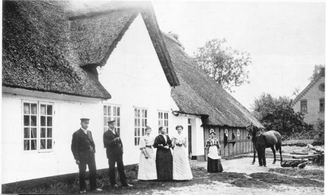 Rechts im Hintergrund ist noch der Hof Tiedau zu erkennen. Aus einem Zeitungsartikel vom 20.6.1939
