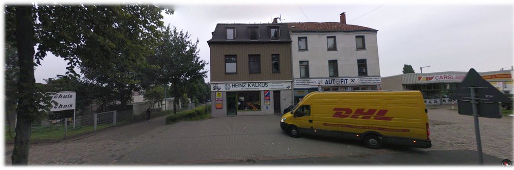 Oslebshauser Heerstraße 279 heute / Gleiches Haus aber andere Transportmöglichkeiten