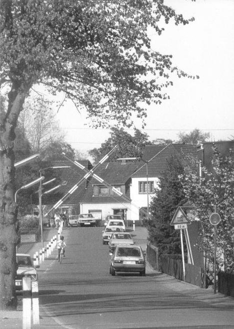 Bahnschranken An Smidts Park 1983