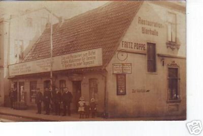 Bierhalle "Fritz Poppe" heute ist hier der Burger Ratskeller