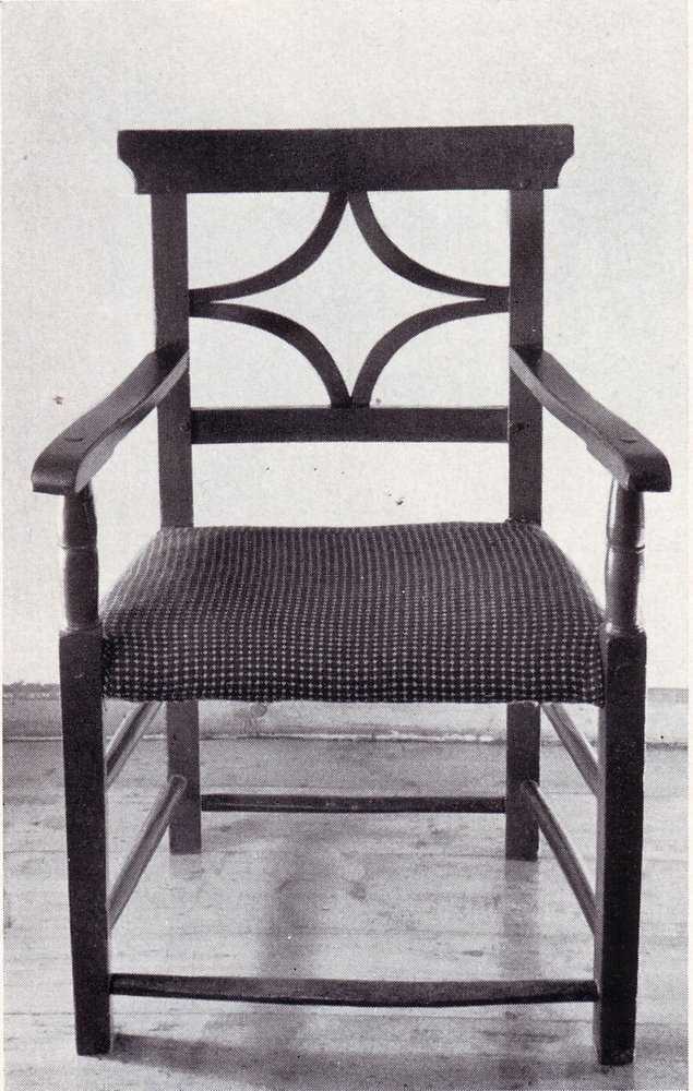 Armlehnstuhl aus dem Hause Albert Haake, Hasenbüren, um 1850 RECHTS