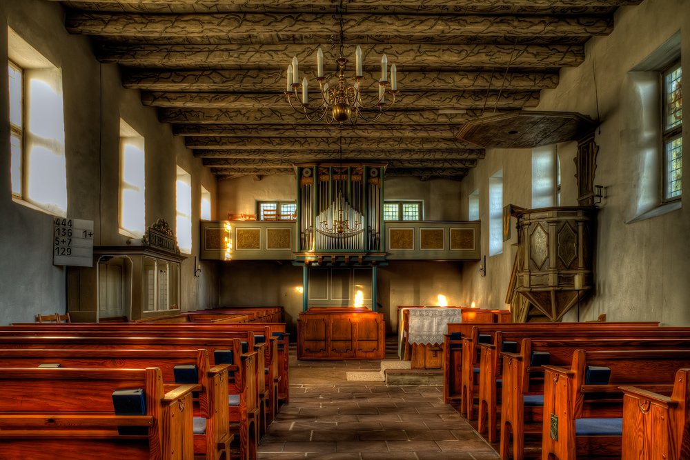Kirche innen, heute