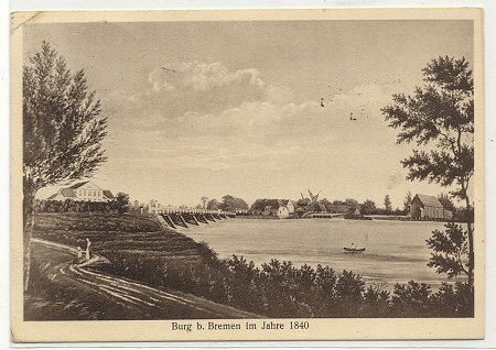 Burger Brücke um 1840