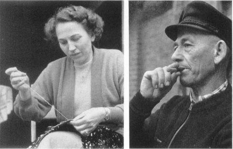 Die Schneiderin Margarethe Segelken und ihr Vater, der Tischler Bernhard Segelken .