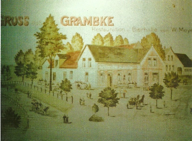 1916 Bierhallte W. Meyer / Grambker Chaussee - Mittelsbürener Landstraße